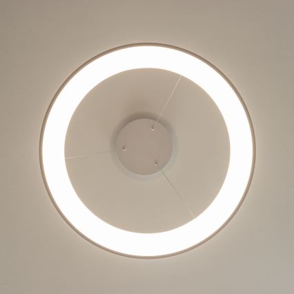 Brilagi - Suspension LED dimmable sur câble FALCON II LED/99W/230V 3000-6500K Ø 60 cm blanche + télécommande