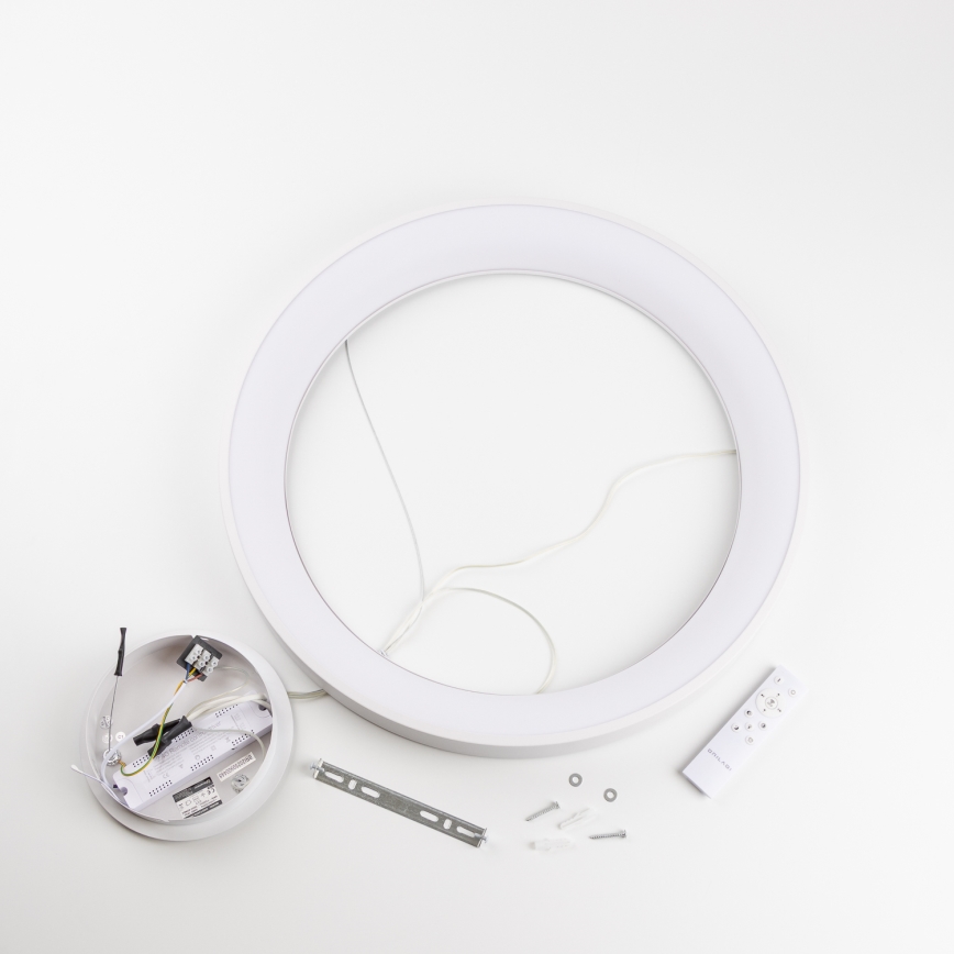 Brilagi - Suspension LED dimmable sur câble FALCON II LED/99W/230V 3000-6500K Ø 60 cm blanche + télécommande