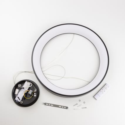 Brilagi - Suspension LED dimmable sur câble FALCON II LED/99W/230V 3000-6500K Ø 60 cm noire + télécommande