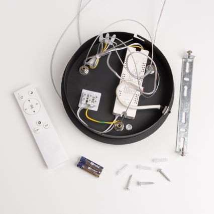 Brilagi - Suspension LED dimmable sur câble FALCON LED/80W/230V 3000-6500K Ø 60 cm noire + télécommande