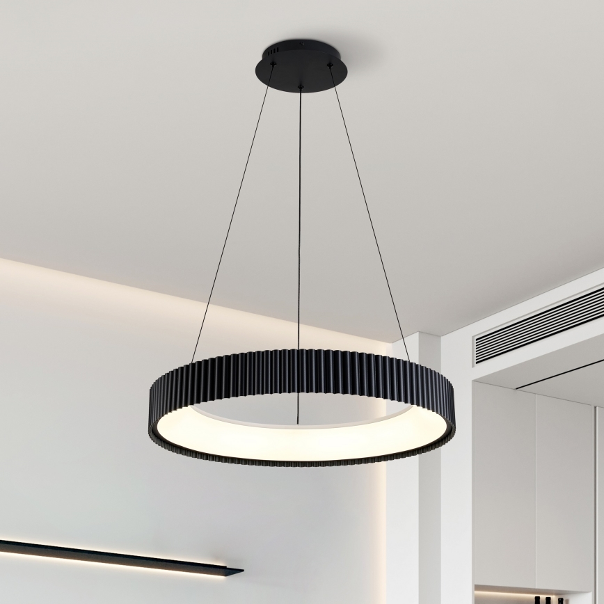 Brilagi - Suspension LED dimmable sur câble FALCON MODERN LED/54W/230V 3000-6500K Ø 60 cm noire + télécommande