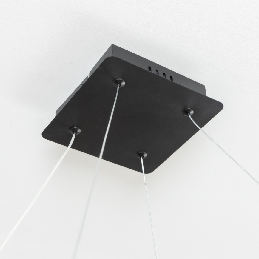 Brilagi - Suspension LED à intensité variable sur câble FALCON SLIM LED/50W/230V 3000-6500K 50x50 cm noir + télécommande