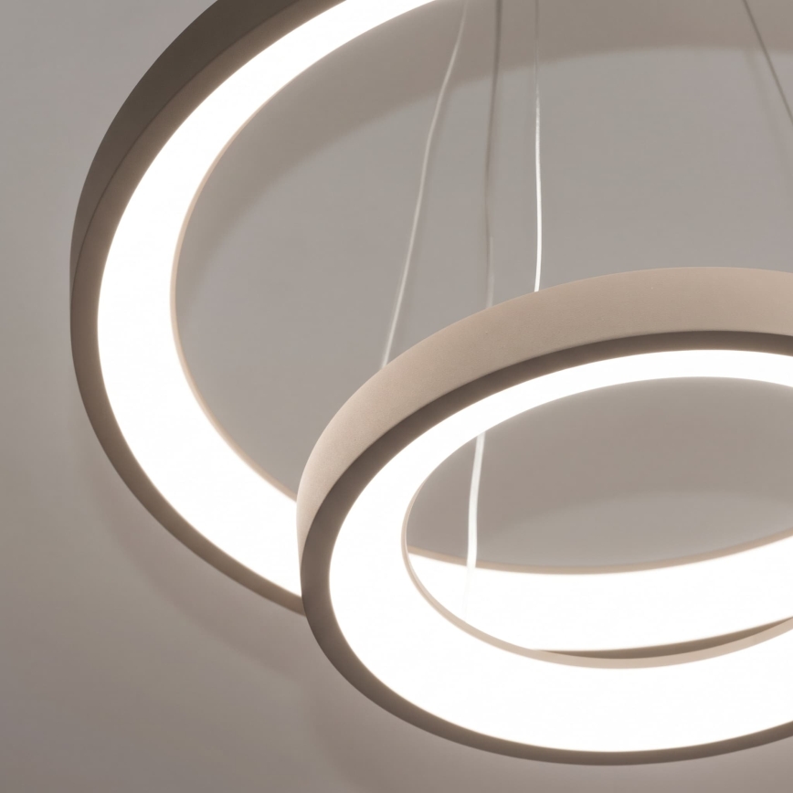 BRILAGI - Lustre LED dimmable sur câble FALCON SLIM LED/68W/230V 3000-6500K Ø 50 cm beige + télécommande