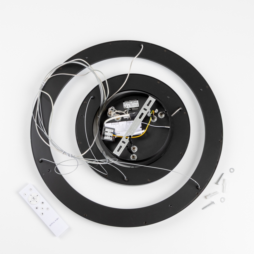 Brilagi - Suspension LED dimmable sur câble FALCON SLIM LED/68 W/230 V 3000–6500 K Ø 50 cm noire + télécommande