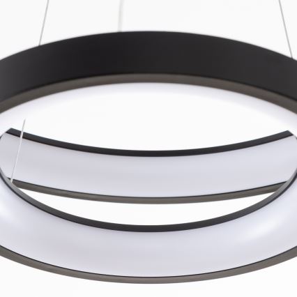 Brilagi - Suspension LED dimmable sur câble FALCON SLIM LED/68W/230V 3000-6500K Ø 50 cm noir + télécommande