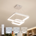 Brilagi - Suspension LED dimmable sur câble FALCON SLIM LED/78W/230V 3000-6500K 50x50 cm blanc + télécommande