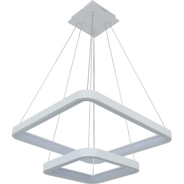 Brilagi - Suspension LED dimmable sur câble FALCON SLIM LED/78W/230V 3000-6500K 50x50 cm blanche + télécommande