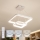 Brilagi - Suspension LED dimmable sur câble FALCON SLIM LED/78W/230V 3000-6500K 50x50 cm blanche + télécommande