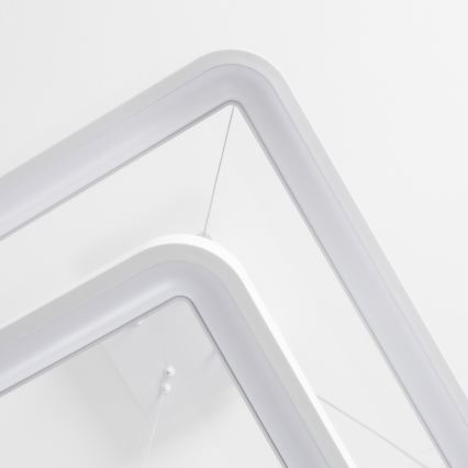 Brilagi - Suspension LED dimmable sur câble FALCON SLIM LED/78W/230V 3000-6500K 50x50 cm blanche + télécommande