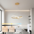 Brilagi - Suspension LED dimmable sur câble INFINITY LED/55W/230V 3000-6000K 50x50 cm dorée + télécommande