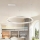 Brilagi - Suspension LED dimmable sur câble PORTOFINO LED/60W/230V 3000-6000K Ø 80 cm argentée avec télécommande