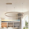 Brilagi - Suspension LED dimmable sur câble PORTOFINO LED/60W/230V 3000-6000K Ø 80 cm beige + télécommande