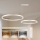 Brilagi - Suspension LED dimmable sur câble PORTOFINO LED/98W/230V 3000-6000K argentée + télécommande