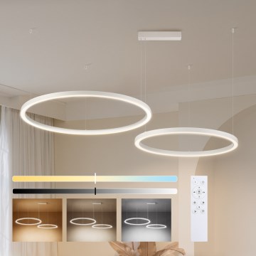 Brilagi - Suspension LED dimmable sur câble PORTOFINO LED/98W/230V 3000-6000K blanche + télécommande