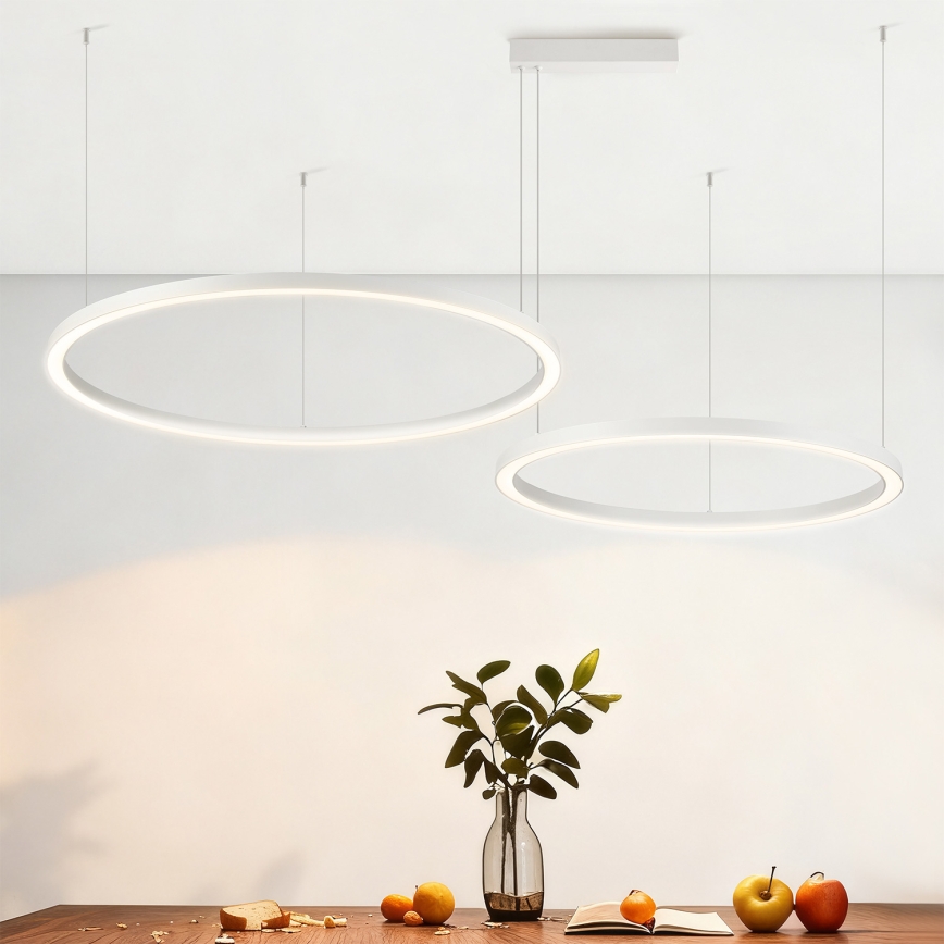 Brilagi - Suspension LED dimmable sur câble PORTOFINO LED/98W/230V 3000-6000K blanche + télécommande