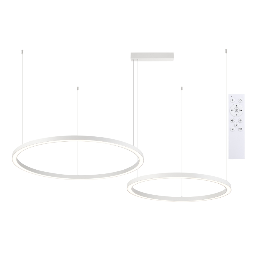 Brilagi - Suspension LED dimmable sur câble PORTOFINO LED/98W/230V 3000-6000K blanche + télécommande