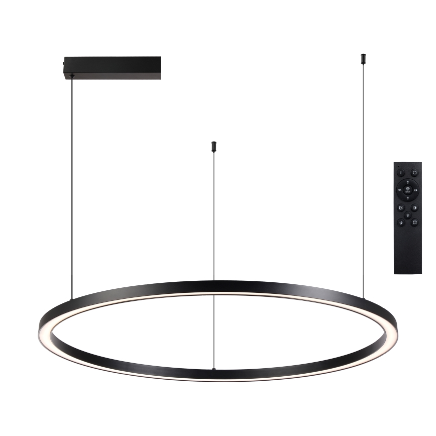 Brilagi - Suspension LED dimmable sur câble PORTOFINO LED/98W/230V 3000-6000K noir + télécommande