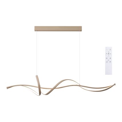 Brilagi - Lustre LED dimmable suspendu par câble SIGNATURE LED/55W/230V 3000-6000K 120x23 cm beige + télécommande