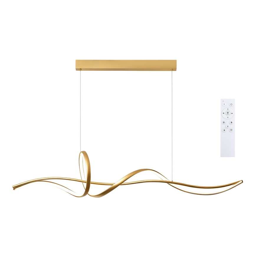 Brilagi - Suspension LED dimmable sur câble SIGNATURE LED/55W/230V 3000-6000K 120x23 cm dorée + télécommande