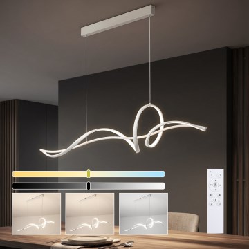 Brilagi - Suspension LED dimmable sur câble SIGNATURE LED/55W/230V 3000-6000K 120x23 cm blanc + télécommande