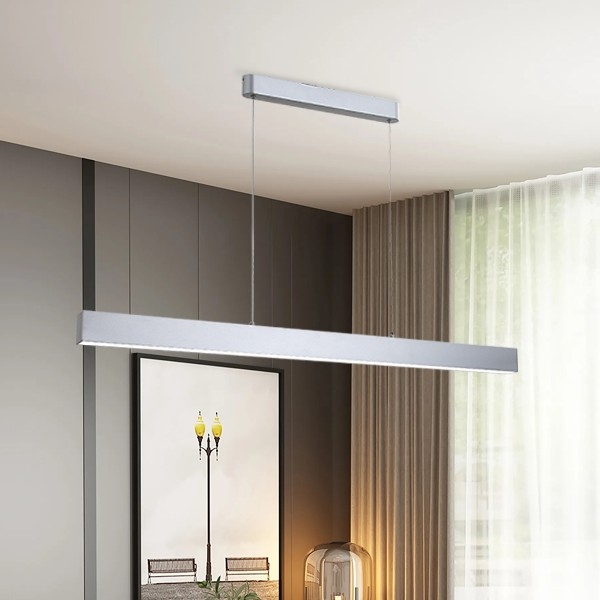 Brilagi - Suspension LED dimmable sur câble SLEEKLINE SMART LED/40W/230V 3000-6000K Wi-Fi Tuya argent + télécommande