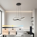 Brilagi - Suspension LED dimmable sur câbles INFINITY LED/55W/230V 3000-6000K 50x50 cm noir + télécommande