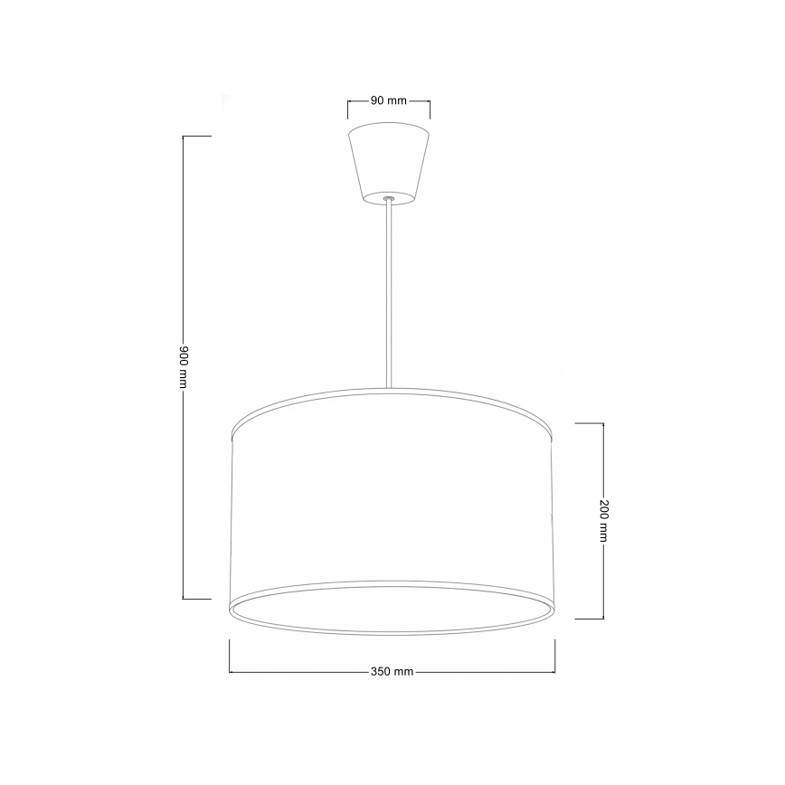 Brilagi - Suspension LED pour enfants BOBO sur câble 1xE27/60W/230V Ø 35 cm blanc à motifs lapins