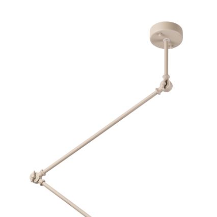 Brilagi - Suspension LED réglable sur tige IRONBEAM 1xE27/60W/230V beige