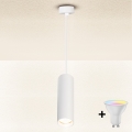 Brilagi - Suspension LED RGBW dimmable sur câble SELE 1xGU10/4,8W/230V 3000K blanc + télécommande
