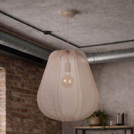 Brilagi - Suspension LED sur câble ARVEN 1xE27/8W/230V Ø 37 cm beige
