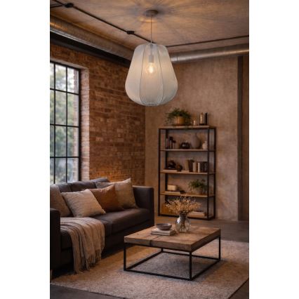 Brilagi - Suspension LED sur câble ARVEN 1xE27/8W/230V Ø 37 cm gris