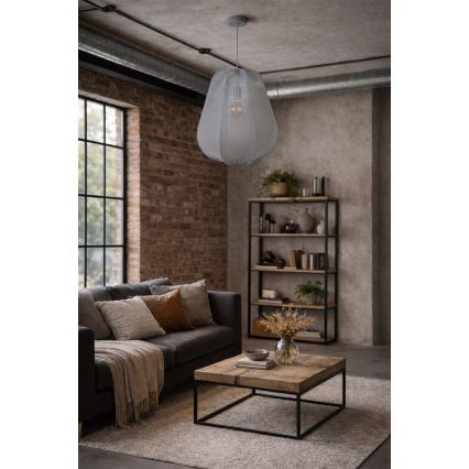 Brilagi - Suspension LED sur câble ARVEN 1xE27/8W/230V Ø 37 cm gris