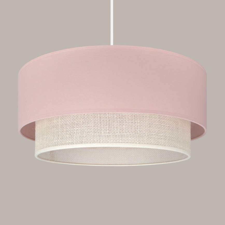 Brilagi - Suspension LED sur câble BOHO BOBO 1xE27/10W/230V Ø 40 cm rose/crème