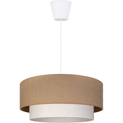 Brilagi - Suspension LED sur câble BOHO ECO 1xE27/10W/230V Ø 40 cm beige/crème