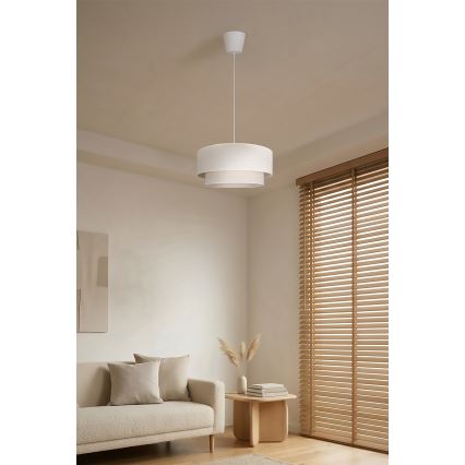 Brilagi - suspension LED sur câble BOHO ECO 1xE27/10W/230V Ø 40 cm crème