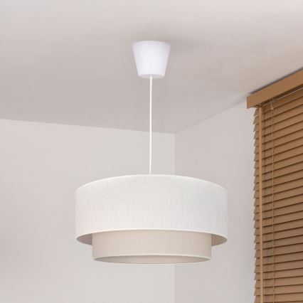 Brilagi - suspension LED sur câble BOHO ECO 1xE27/10W/230V Ø 40 cm crème