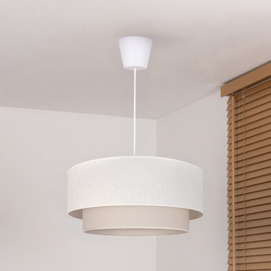 Brilagi - suspension LED sur câble BOHO ECO 1xE27/10W/230V Ø 40 cm crème