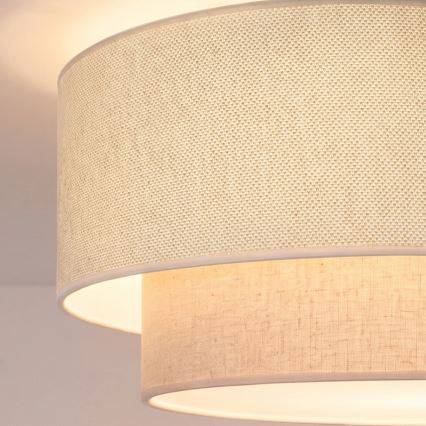 Brilagi - suspension LED sur câble BOHO ECO 1xE27/10W/230V Ø 40 cm crème