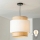 Brilagi - Suspension LED sur câble CERIA 1xE27/40W/230V Ø 40 cm noir/beige/blanc