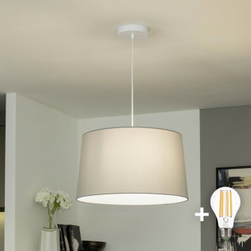 Brilagi - Suspension LED sur câble CERIA 1xE27/40W/230V Ø 45 cm gris