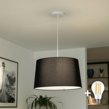 Brilagi - Suspension LED sur câble CERIA 1xE27/40W/230V Ø 45 cm noire