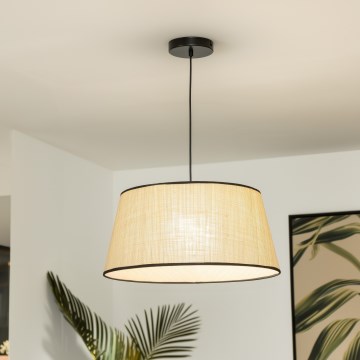 Brilagi - Suspension LED sur câble CERIA 1xE27/40W/230V Ø 50 cm beige