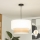 Brilagi - Suspension LED sur câble CERIA 1xE27/40W/230V Ø 50 cm blanc/beige
