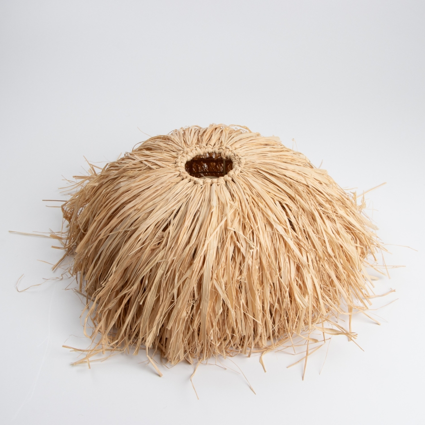 Brilagi - Suspension LED sur câble CERIA BOHO 1xE27/40W/230V diam. 40 cm, en raphia