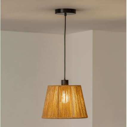 Brilagi - Suspension LED sur câble CERIA BOHO 1xE27/40W/230V Ø 28 cm marron