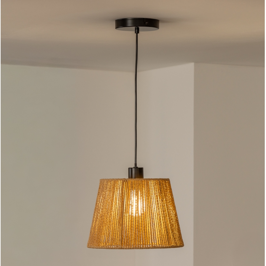 Brilagi - Suspension LED sur câble CERIA BOHO 1xE27/40W/230V Ø 28 cm marron