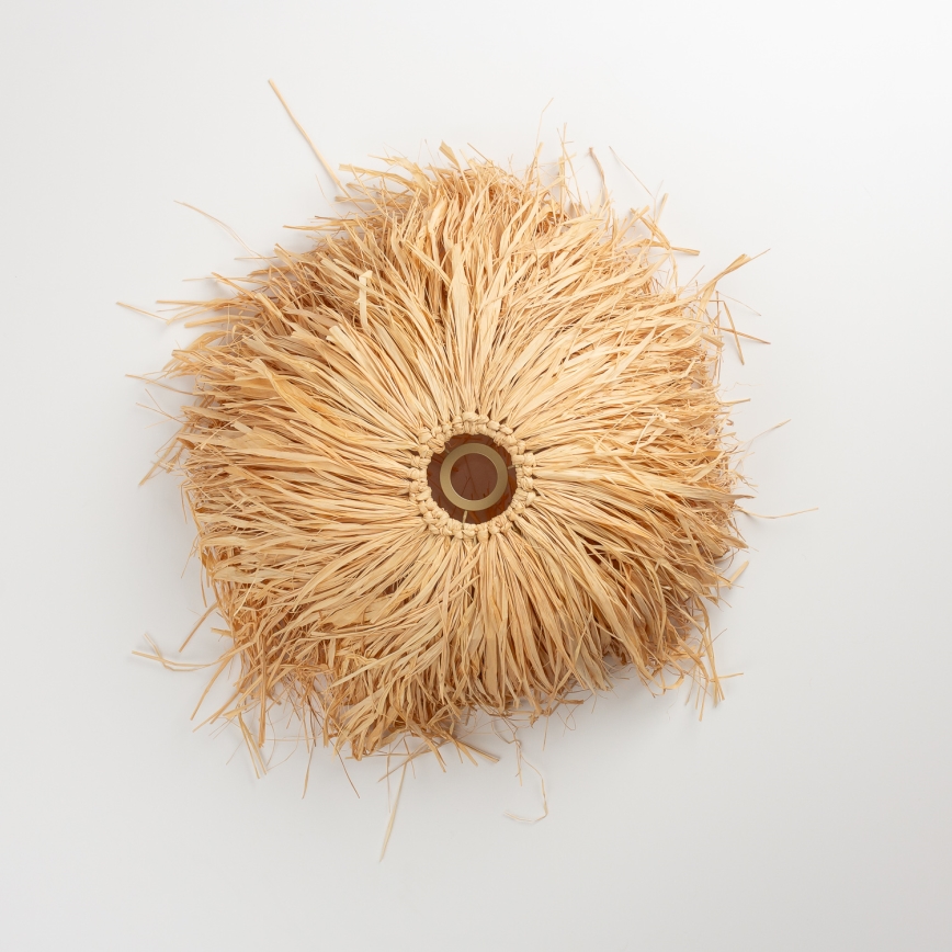 Brilagi - Suspension LED sur câble CERIA BOHO 1xE27/40W/230V Ø 40 cm raffia