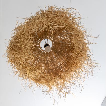 Brilagi - Suspension LED sur câble CERIA BOHO 1xE27/40W/230V Ø 60 cm en raphia