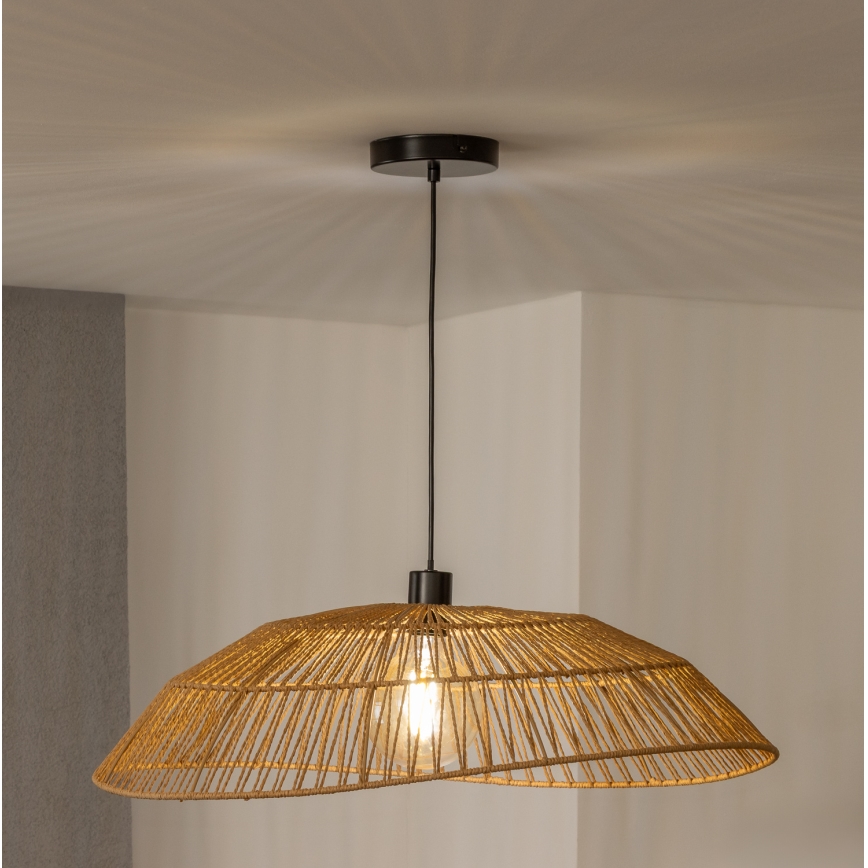 Brilagi - Suspension LED sur câble CERIA BOHO 1xE27/40W/230V Ø 70 cm marron