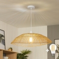 Brilagi - Suspension LED sur câble CERIA BOHO 1xE27/40W/230V Ø 70 cm marron